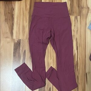 lululemon athletica Burgundy Leggings